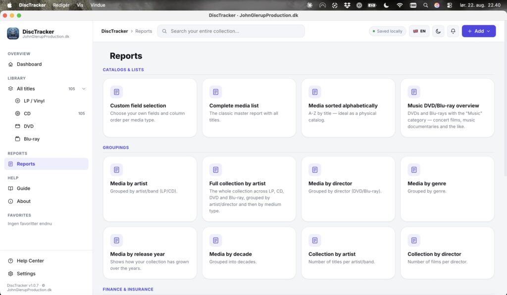 DiscTracker screenshot 4 of 12 – record and film collection software