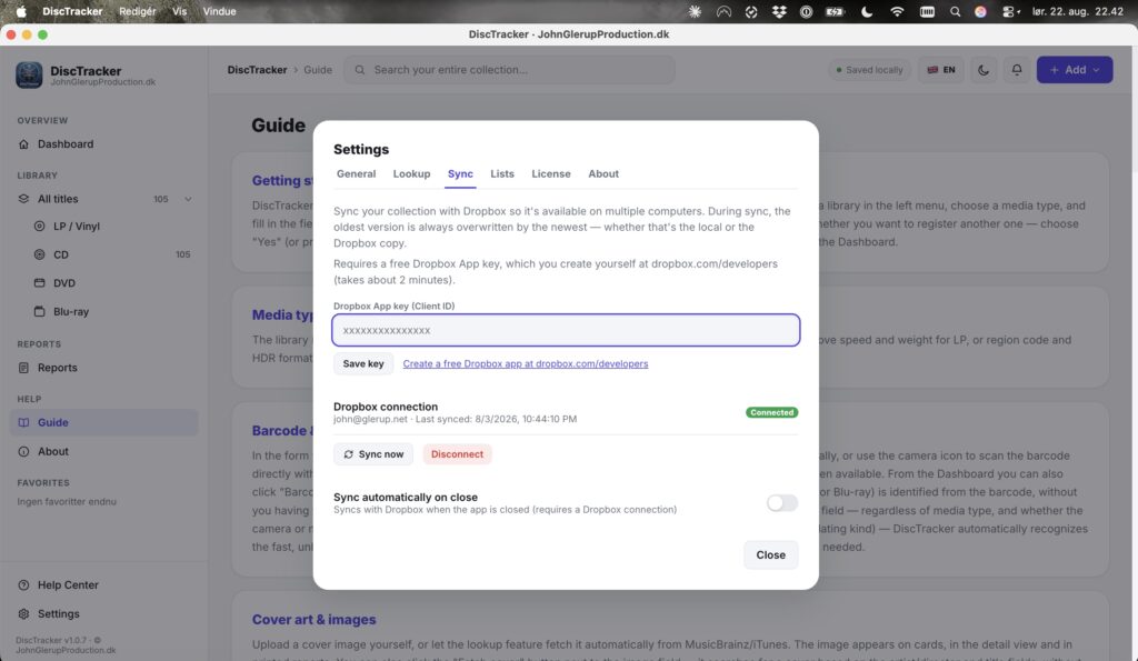 DiscTracker screenshot 9 of 12 – record and film collection software