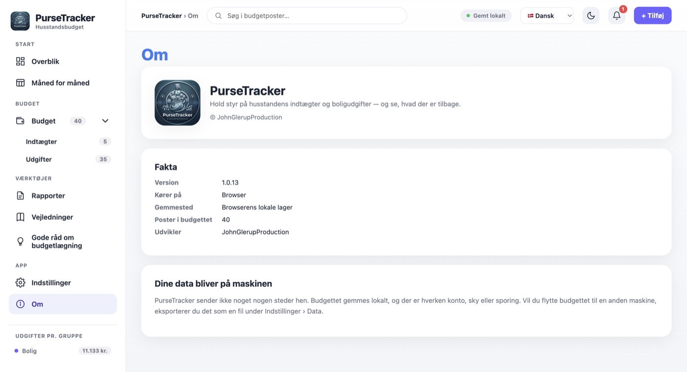 PurseTracker skærmbillede 16