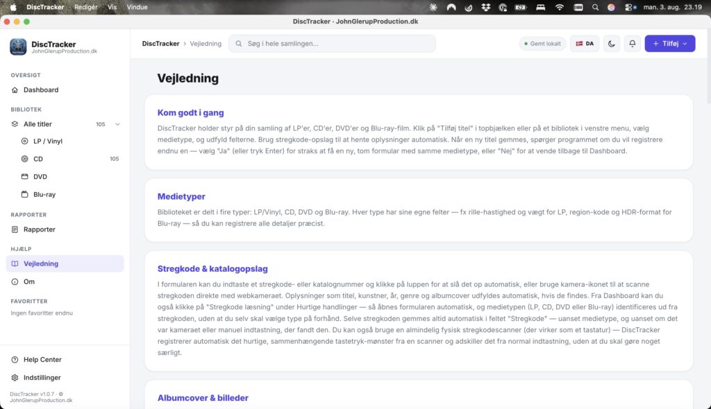 DiscTracker skærmbillede 12