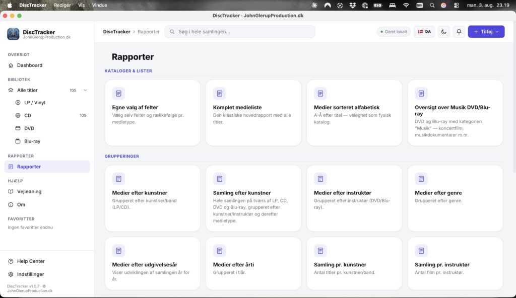 DiscTracker skærmbillede 13