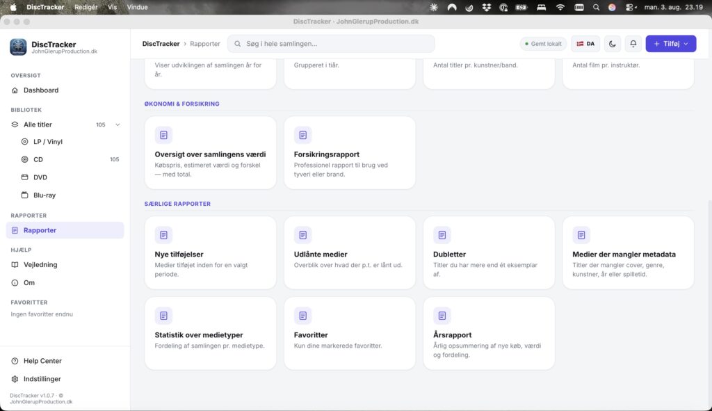 DiscTracker skærmbillede 14